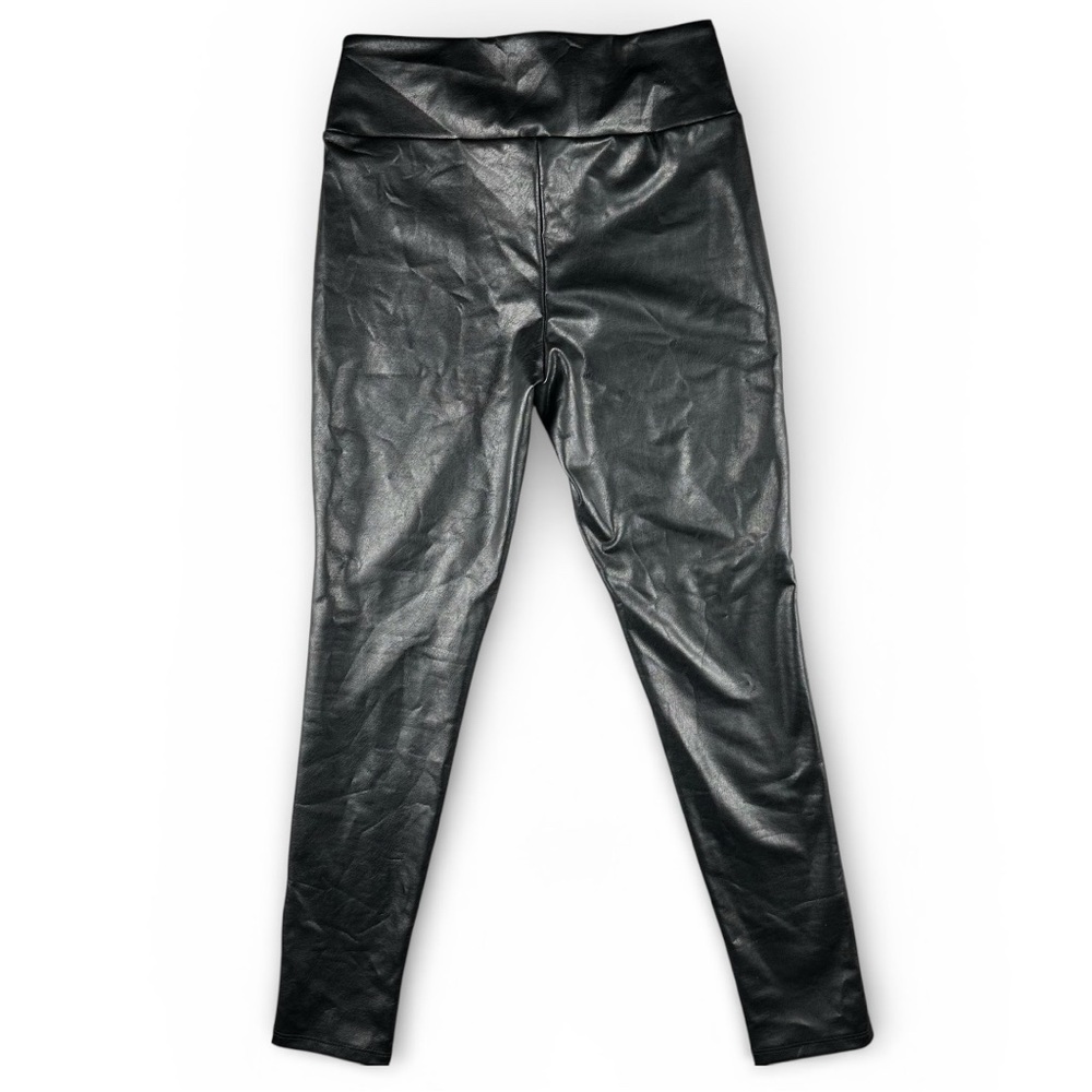 Kendall & Kylie Black Faux Leather Leggings Skinny Pants Sz S - Picture 7 of 9